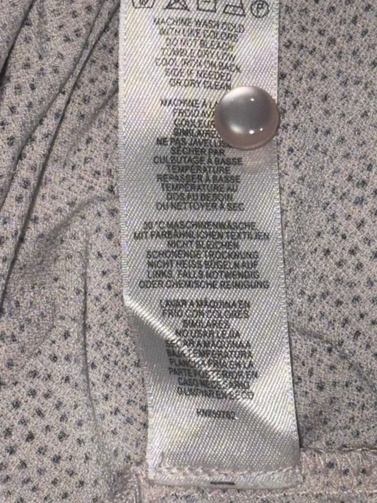 Adrianna Papell Light Pink Dotted Long-Sleeve Tunic - Picture 7 of 8